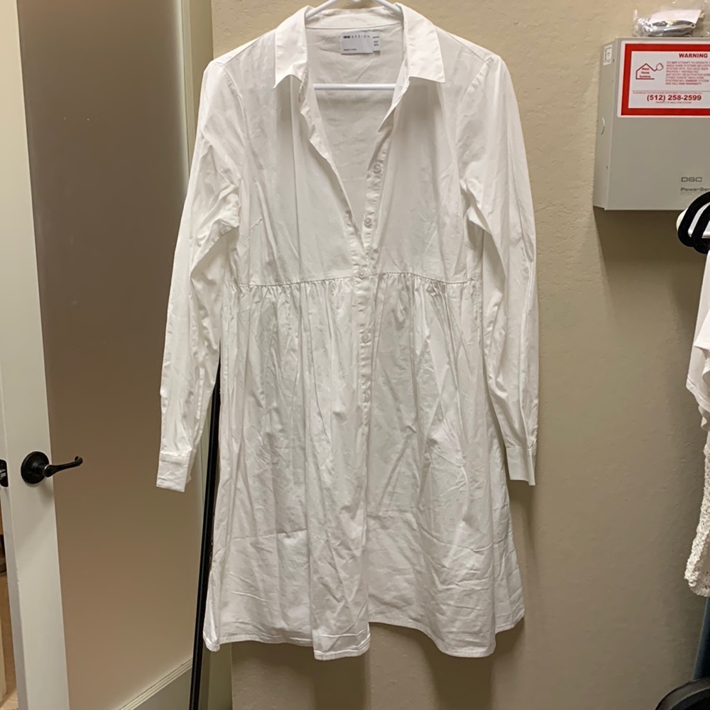 asos design maternity cotton midi dress size US 8